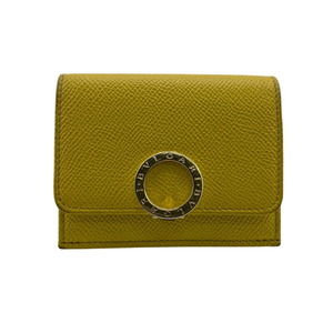 BVLGARI Bulgari 289768 Compact Tri-fold Wallet Yellow Z0013049